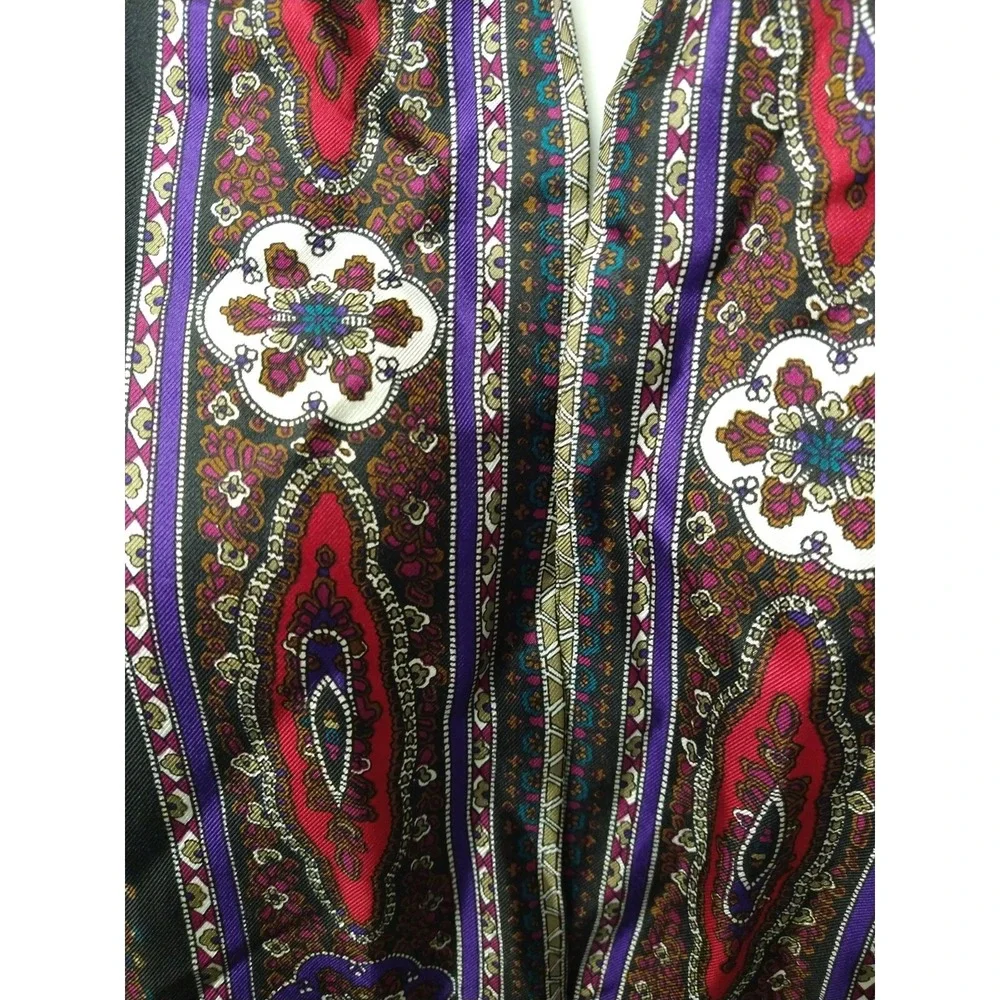 Linda Allard for ELLEN TRACY Rectangle Silk SCARF 11